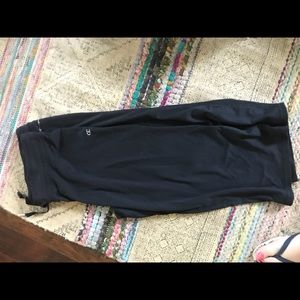 Black workout pants. Capris length